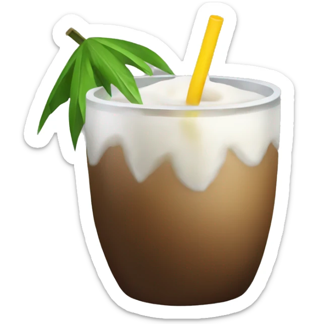 coconut drink sticker