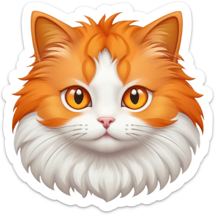 Cat with star eyes sticker