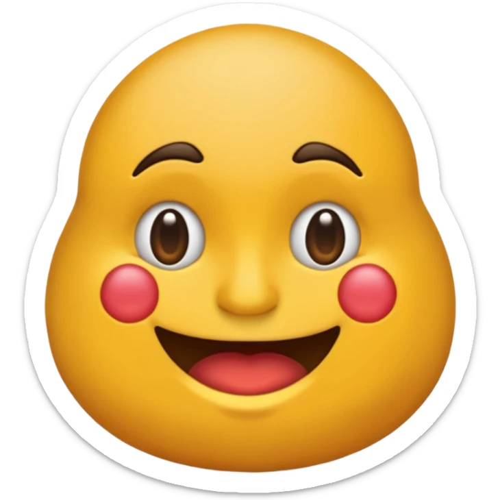 Emoji de un prohibido con la silueta de una persona obesa de fondo sticker