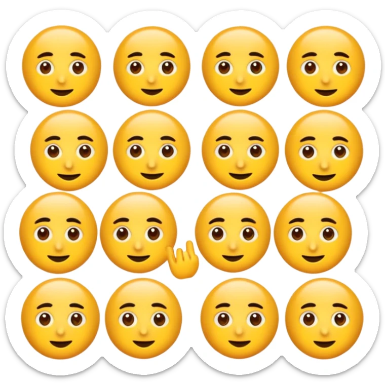 Dil çıkartan kafasında havalı saç olan ve eliyle klas hareketi yapan yüz emojisi sticker