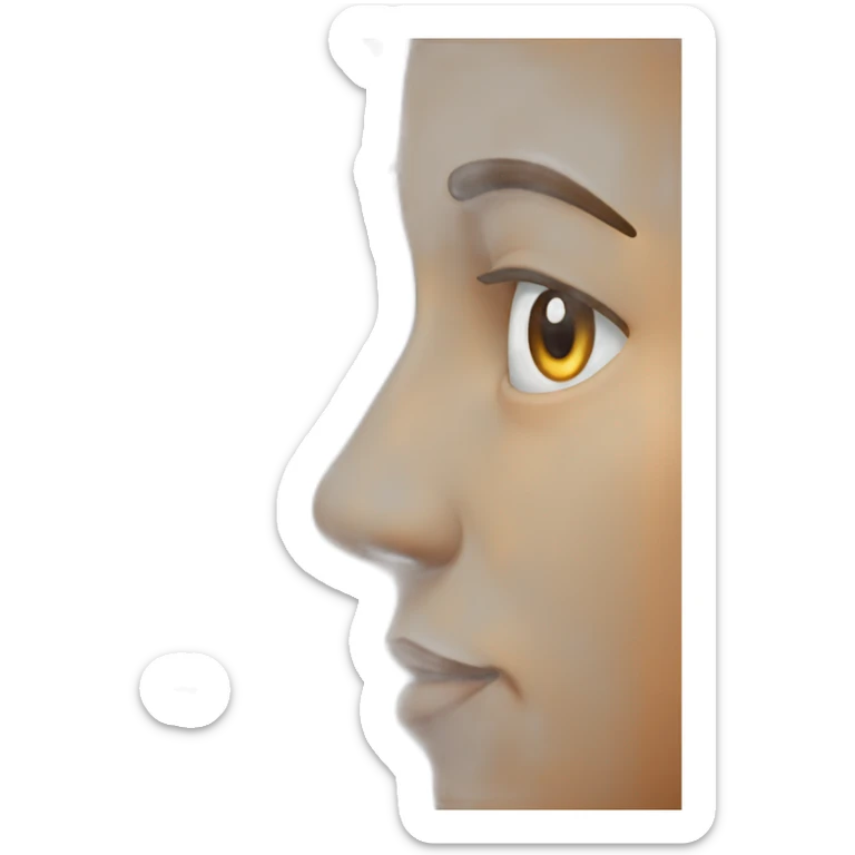 Nose to nose sticker