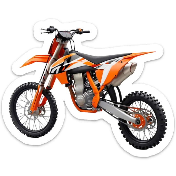 KTM Dirtbike - KTM 250 SX (Model Year: 2021) (Iconic colour: Orange) sticker