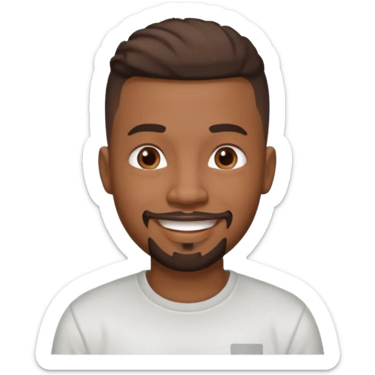 Turn the Photo of the big black dude on the end of the bed into an emoji sticker