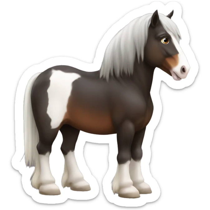 Shire horse sticker