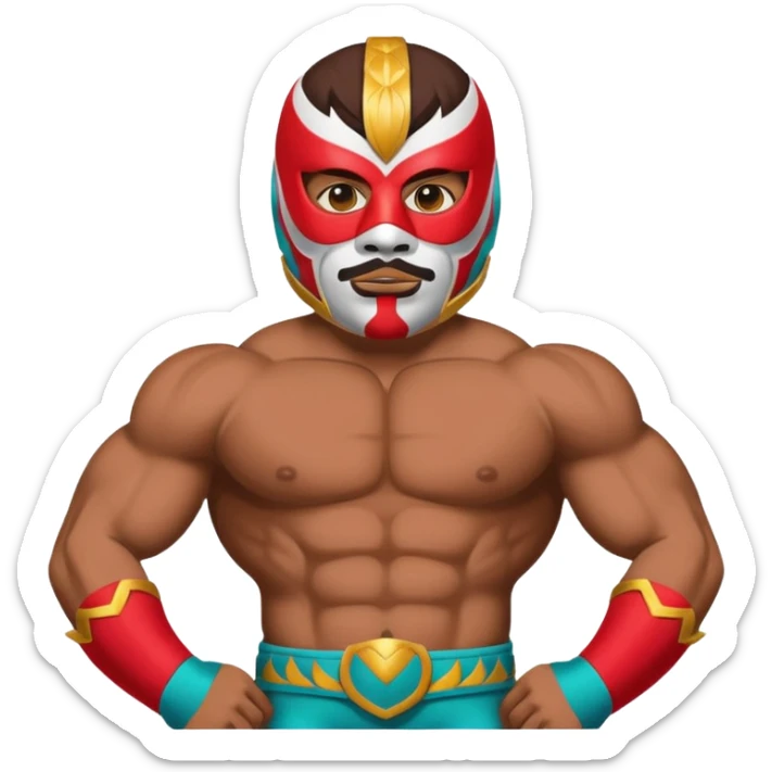 Luchador mexicano super muñeco  sticker
