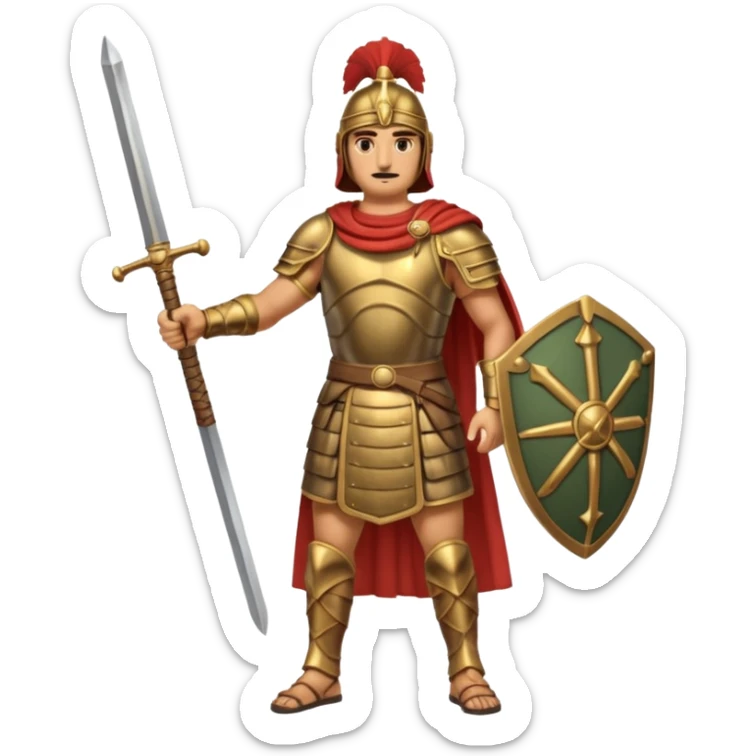 Famoso general cartagines de alto rango de la época púnica, foto del cuerpo entero sticker