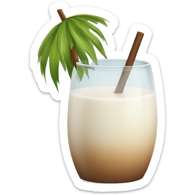 coconut drink sticker