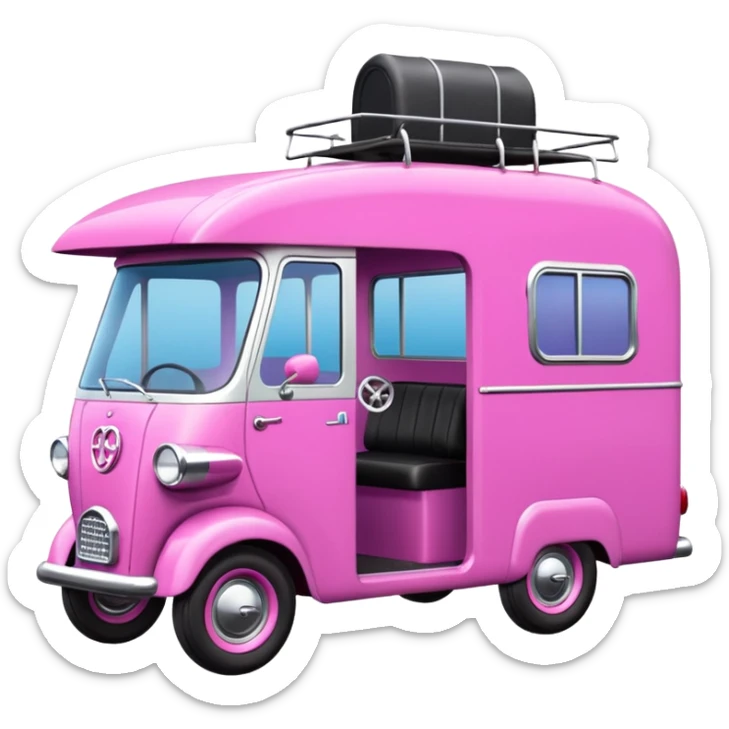 Ultra hotrod Haunted Barbie dream house Caravan motorbike tuk tuk  sticker