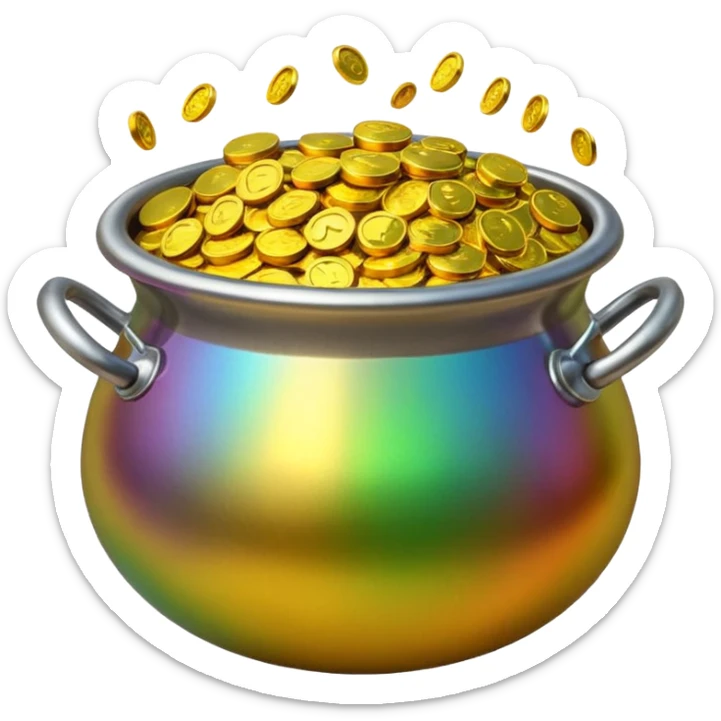pot of gold sticker