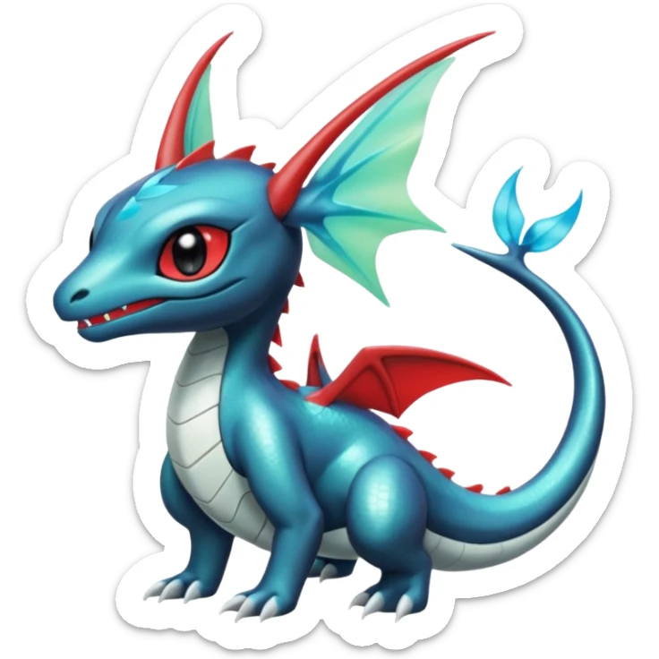 Meloetta-Inteleon-Toothless-Salamence-Salandit-Latias-Fakémon-creature-hybrid sticker