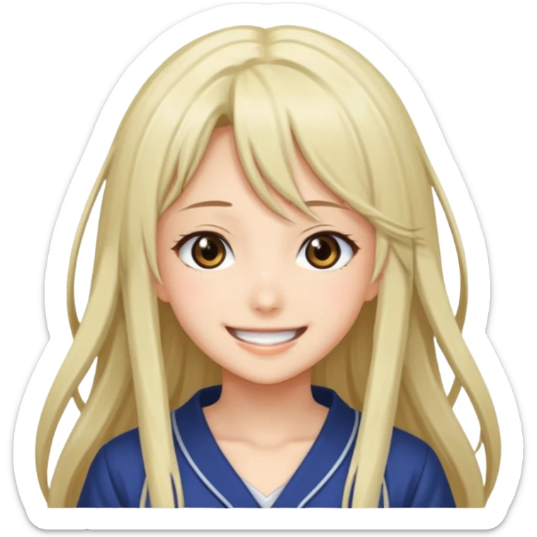 A very beautiful anime girl in hentai style, no porn or erotica. sticker