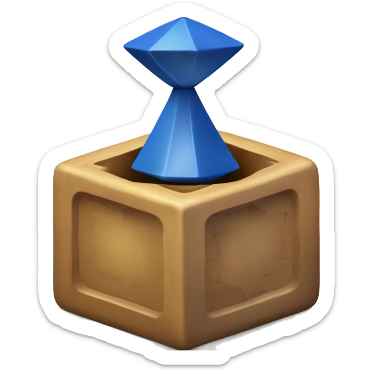 Jewish dreidel a four-sided spinning top, played during the Jewish holiday of Hanukkah sticker