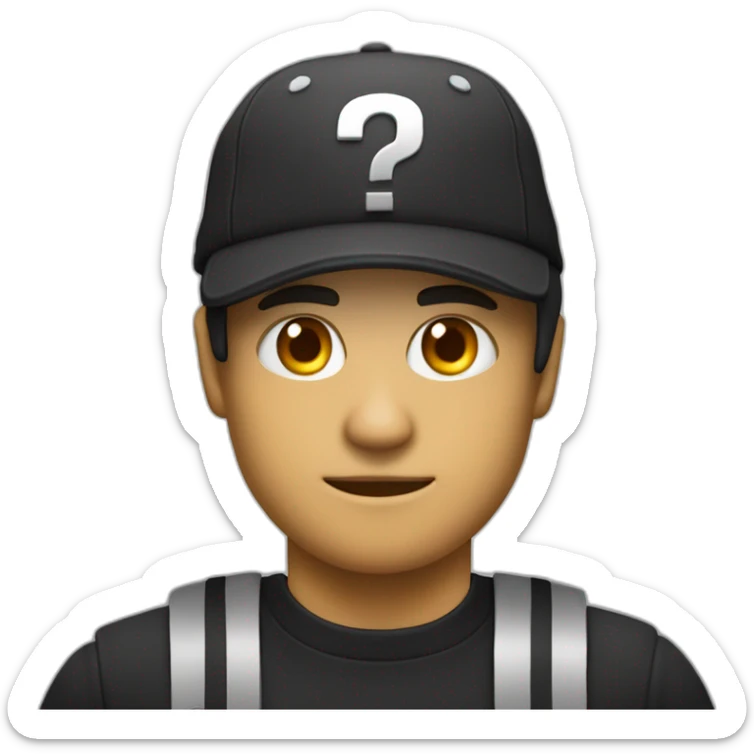 Ladron, camisa a rallas blancas u negras, antifas negro y gorro megro con un saco de dinero en sus manos  sticker