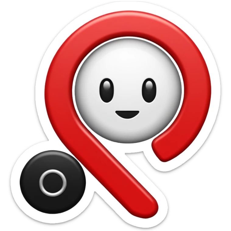 Je veux un emoji représentant une borne kilométrique avec un haut rouge arrondis et un bas blanc en forme de pavé droit. Sur la partie blanche il y a écrit en noir " N7 " sticker