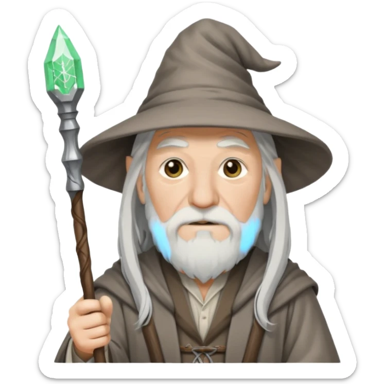 Hi I need a emoji for team of staff engineers, something like gandalf with staff but also depict its engeering sticker