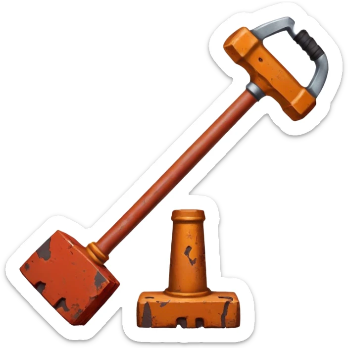 bloody sledgehammer from the Winnie the Pooh: Blood and Honey movie sticker