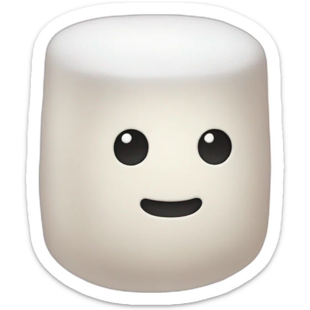Marshmallow sticker