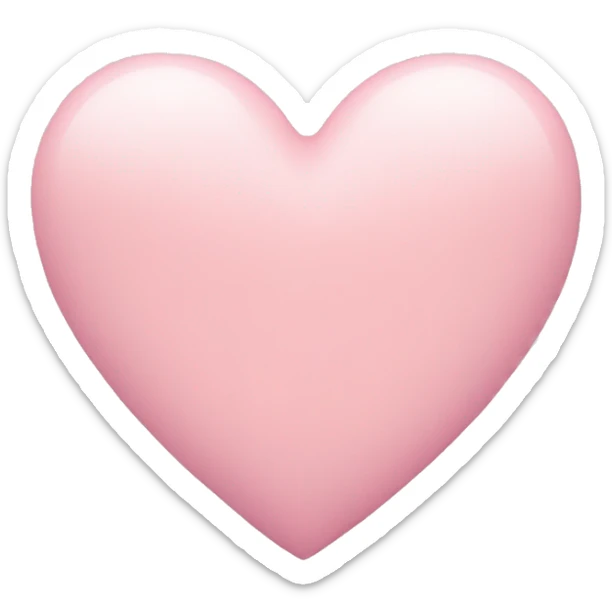 Pastel pink heart  sticker