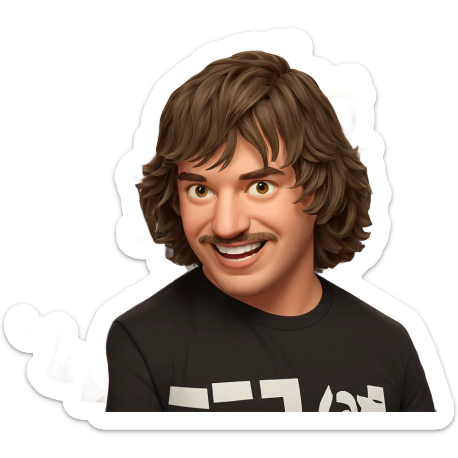 boys sharing a smile sticker