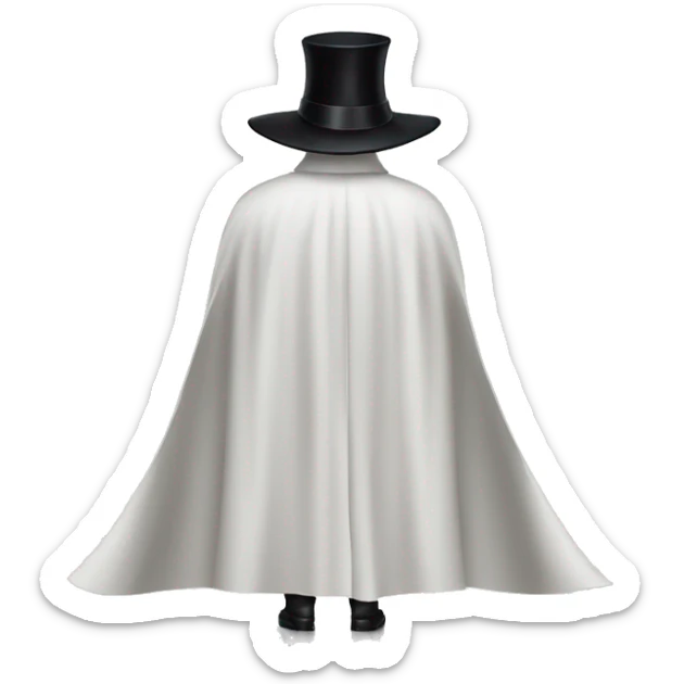 back profile of black magician, cape that says Dior, Dior logo on the cape sticker