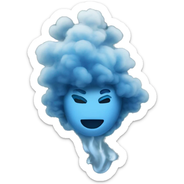 Smoke blue dream sticker