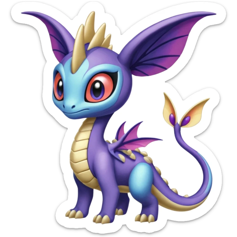 Meloetta-Cresselia-Palkia-Spyro-Toothless-Stitch-Fakémon-creature-hybrid sticker