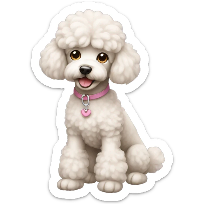 Poodle sticker