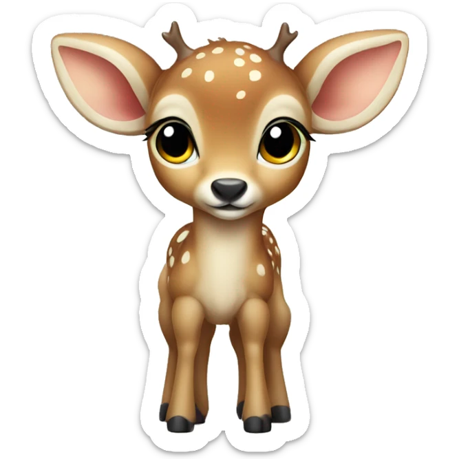 baby deer sticker