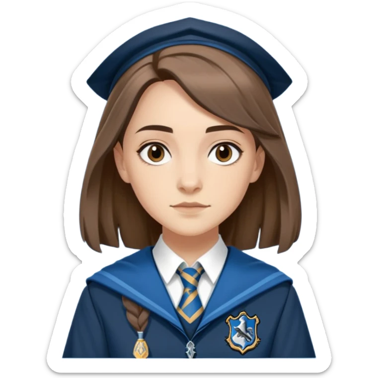 Penelope Clearwater in harry potter, wear hogwarts Ravenclaw uniform sticker