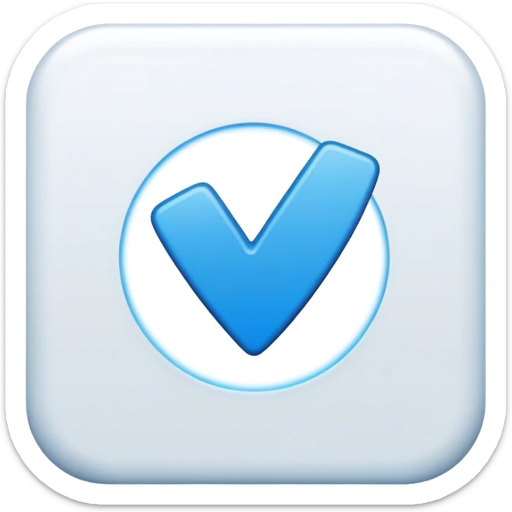 mavi tik emoji sticker