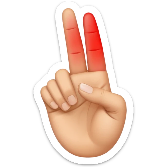 I want an emoji that looks like these👌🏻🤏🏻but i want that the the middle vinger touches the tumb and the other vingers dont. Can you do the Oke sign but than with de middle vinger sticker