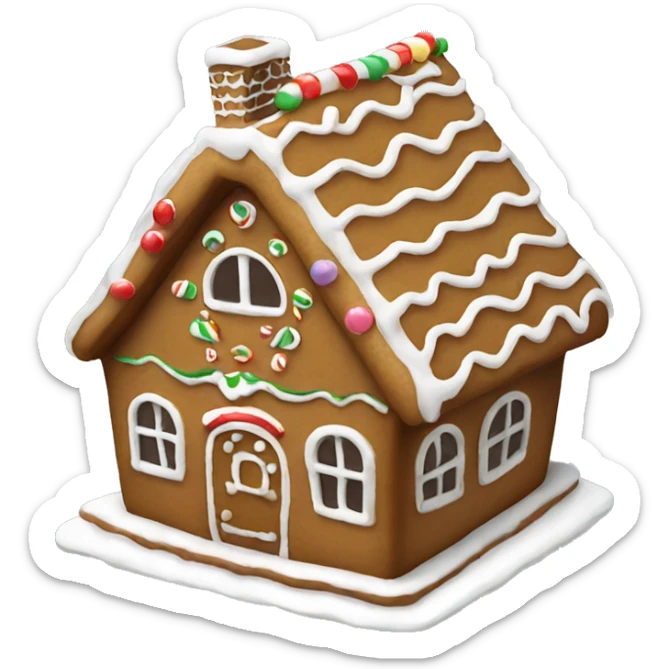 gingerbread house sticker