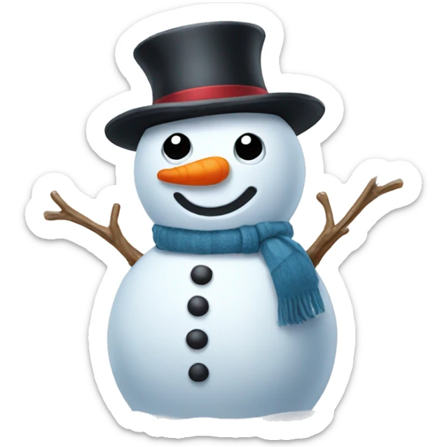 Snowman sticker