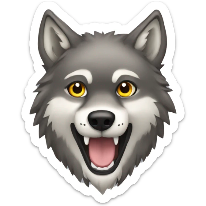Wolf sticker