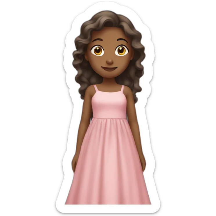 girl in a long dress sticker