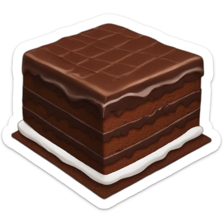 Chocolate-cake sticker