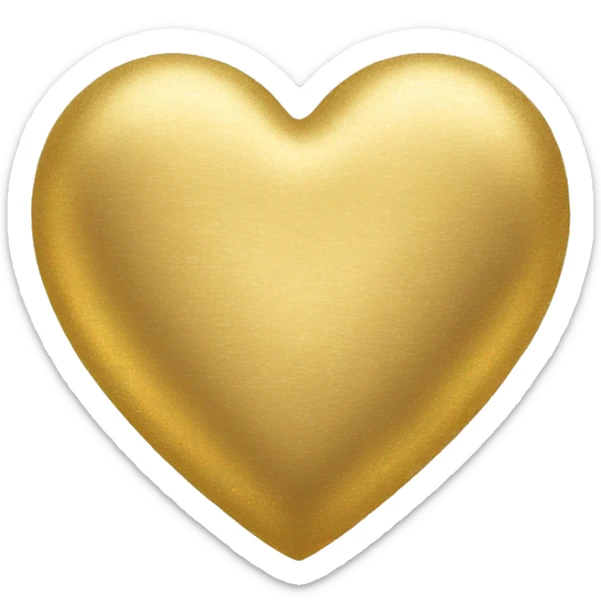 gold heart  sticker