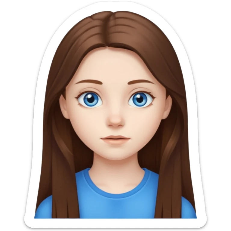 An bloude girl teen-adoult very  long hair sticker