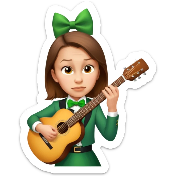 Leprechaun Guitarist sticker