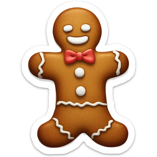 Gingerbread man sticker