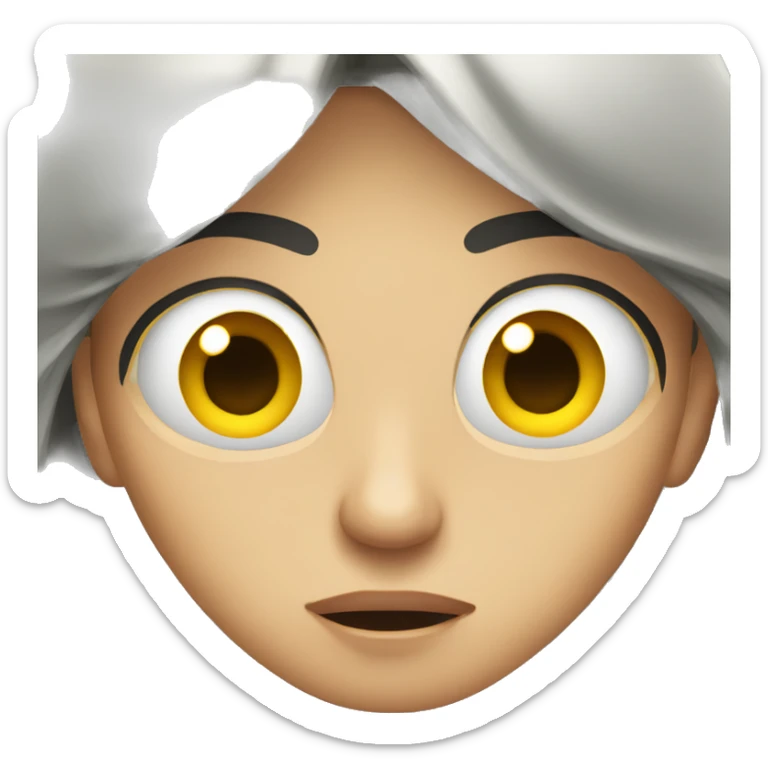 Anxious eyes  sticker