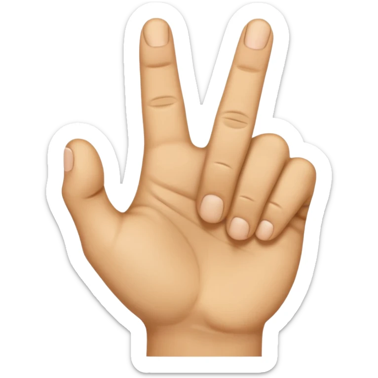 "A hand emoji gesture where the fist is closed, and the thumb is poking out between the index and middle fingers." 👊 sticker