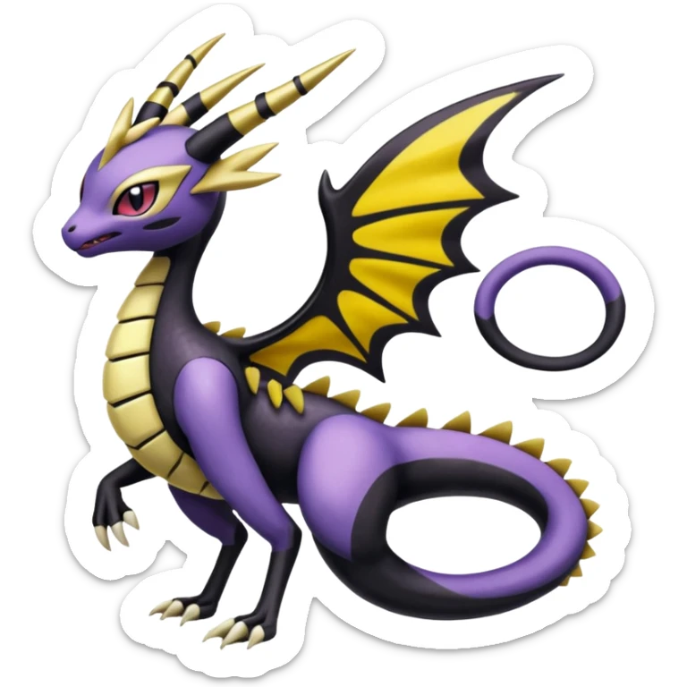 Meloetta-Giratina-Noibat-Pokémon-Fakémon-fusion-hybrid-creature sticker