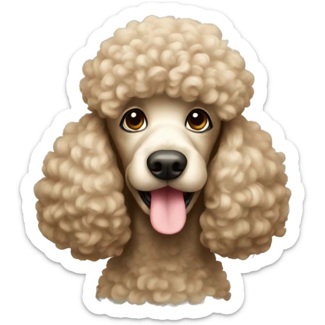 Poodle sticker