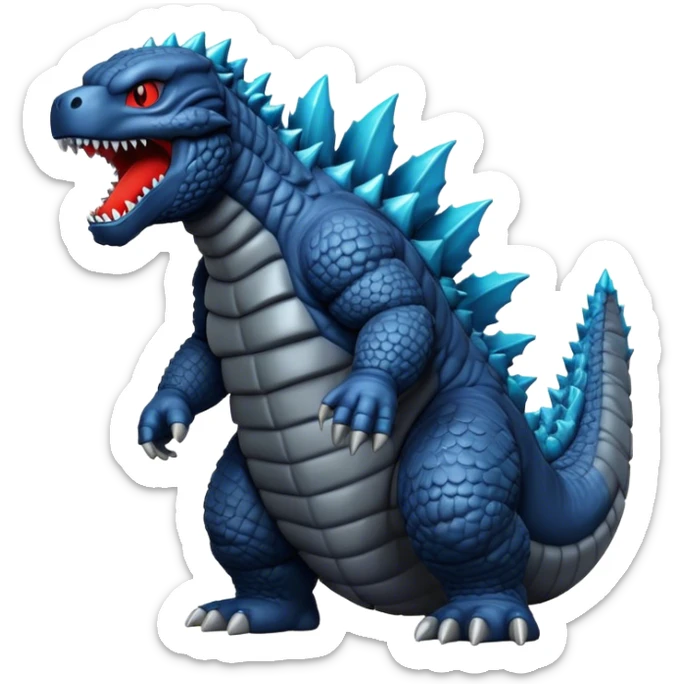 Godzilla sticker