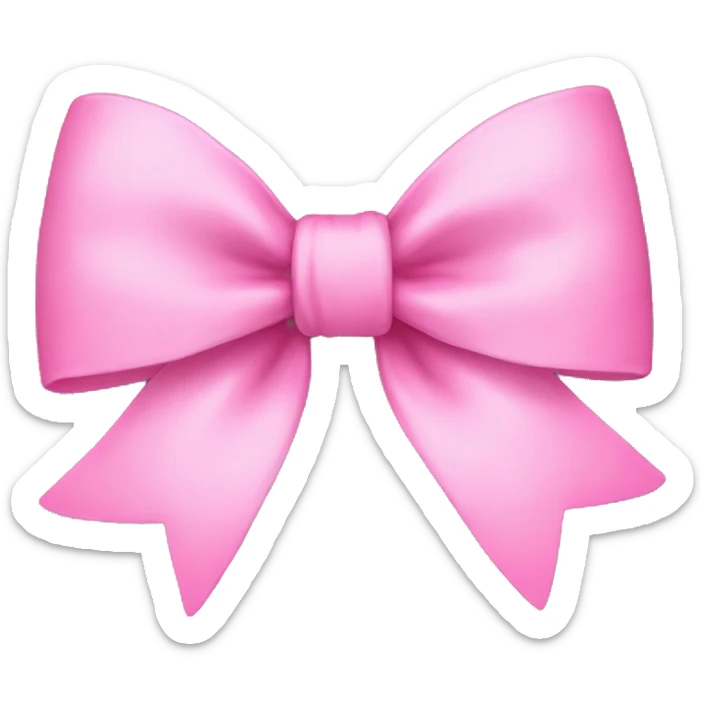 Pink bow sticker