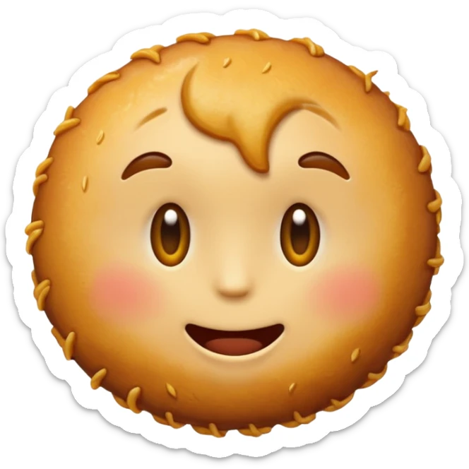 Make an emoji of the popular Dutch food "bitterbal" sticker