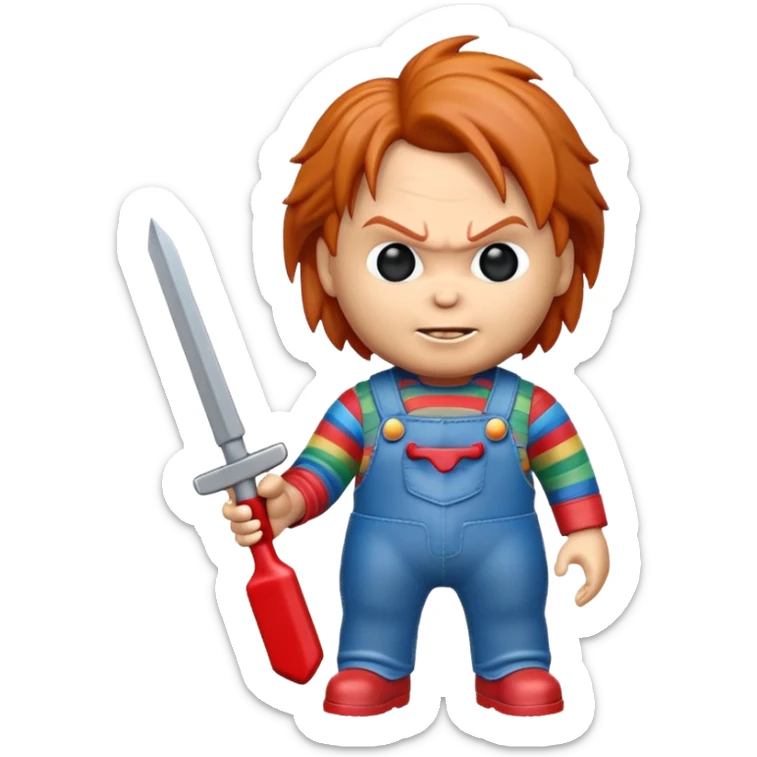 Un emojin de chuky sticker