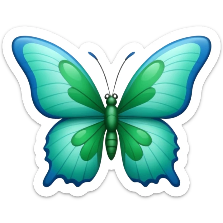 Créer un emoji représentant la Guadeloupe dans sa forme géographique réelle, vue du dessus sticker