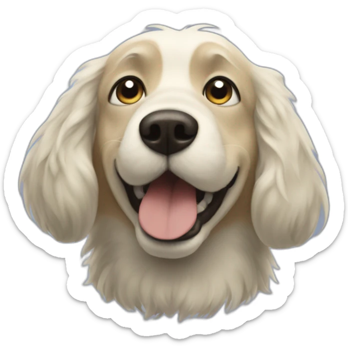 Hihn the dog from the movie Howl's Moving Castle sticker